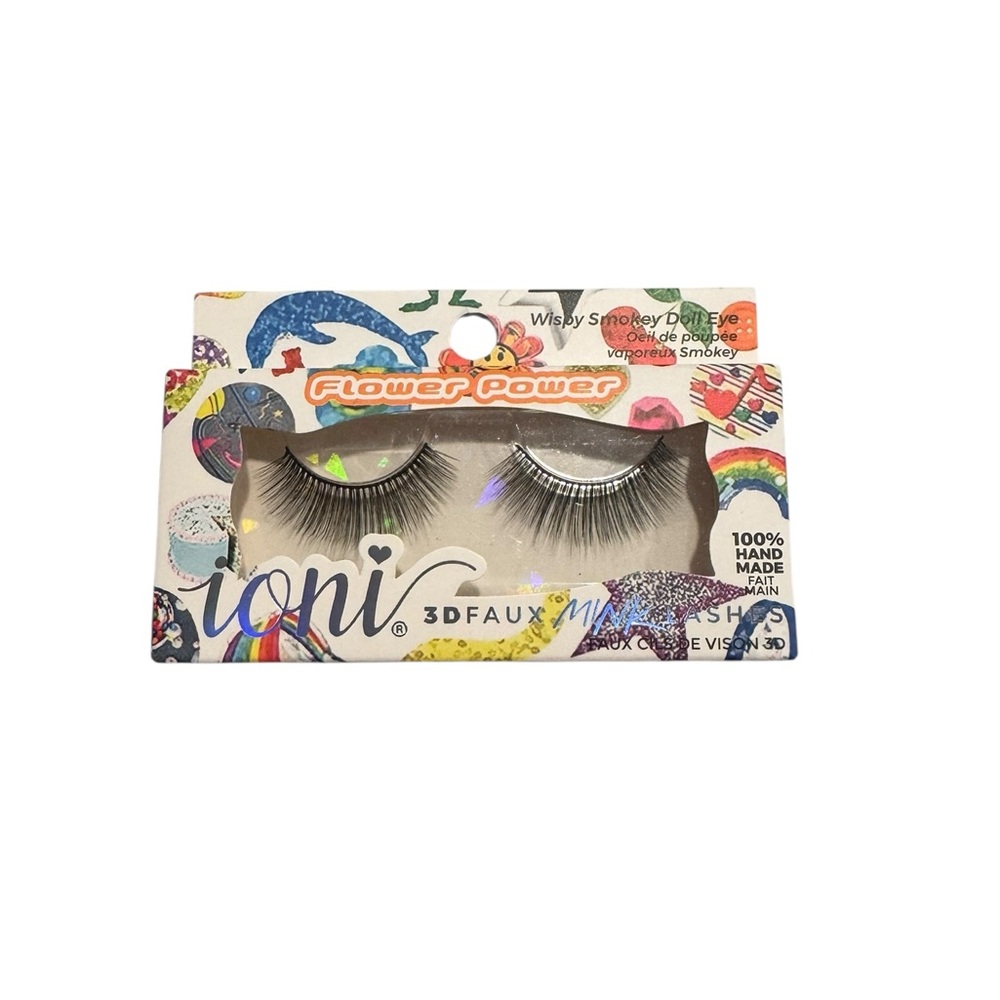 IONI 3D Faux Mink Lashes Wispy Smokey Doll Eye - Black